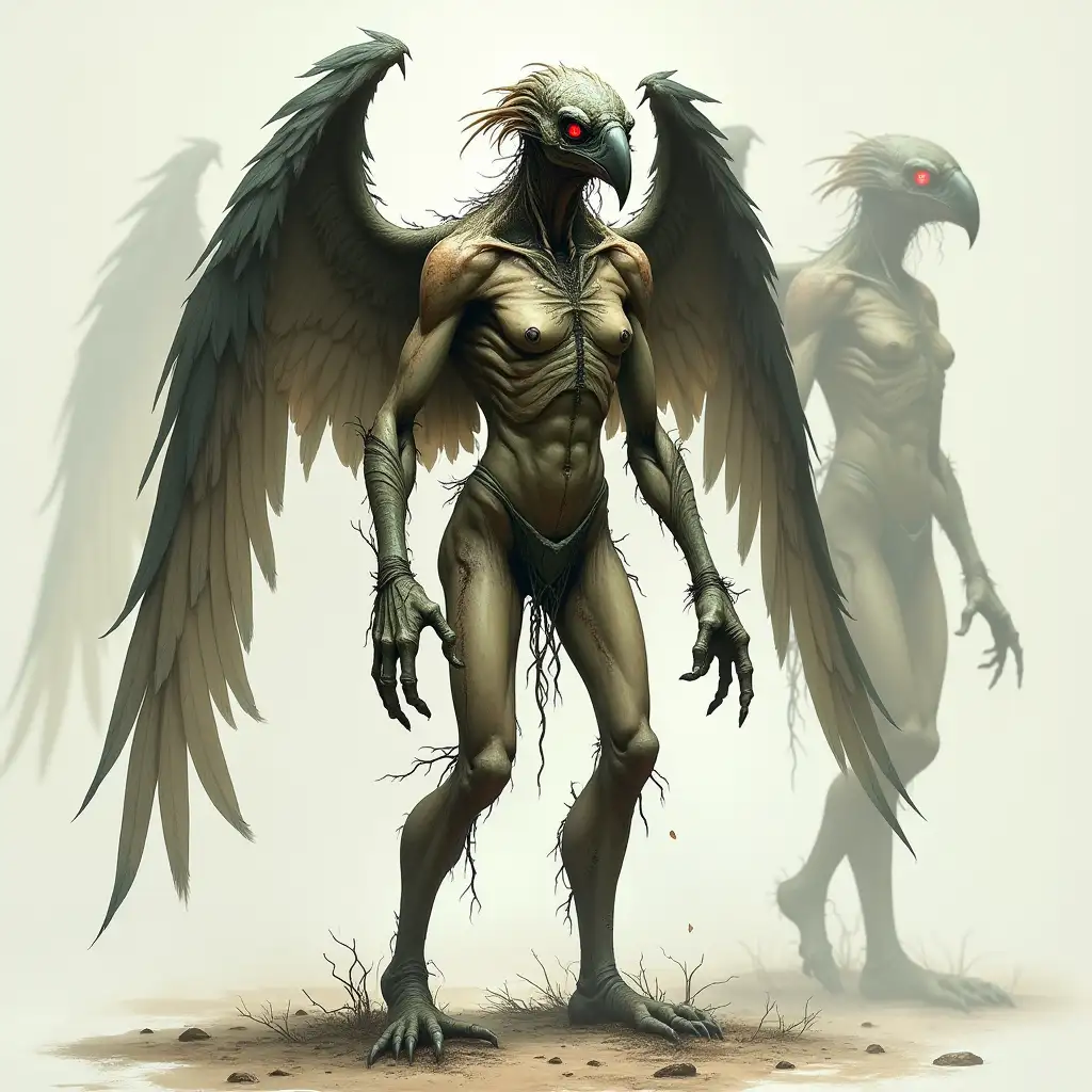 PostApocalyptic-BirdInfected-Zombie-Woman-with-Wings-Concept-Art