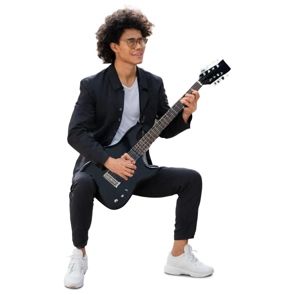 Person-with-Guitar-PNG-Image-HighQuality-Transparent-Graphic-for-Versatile-Usage