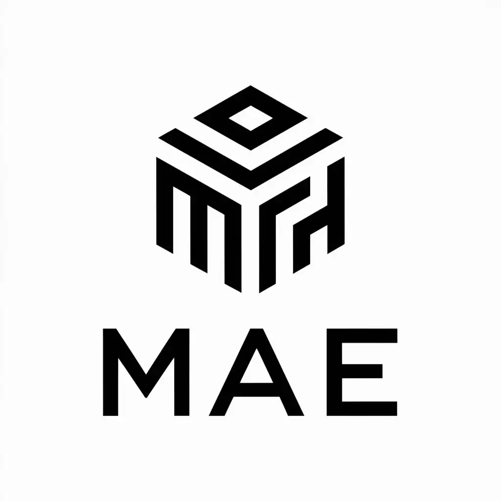 LOGO-Design-for-MAE-Modern-Cubes-and-Pixels-with-Clear-Background