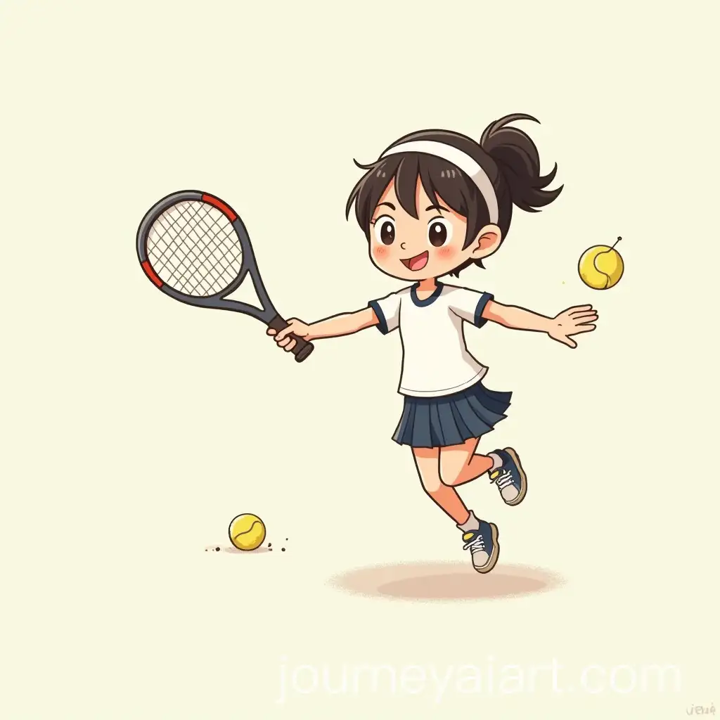 Joyful-Child-Playing-Tennis-in-a-Simple-Sketch