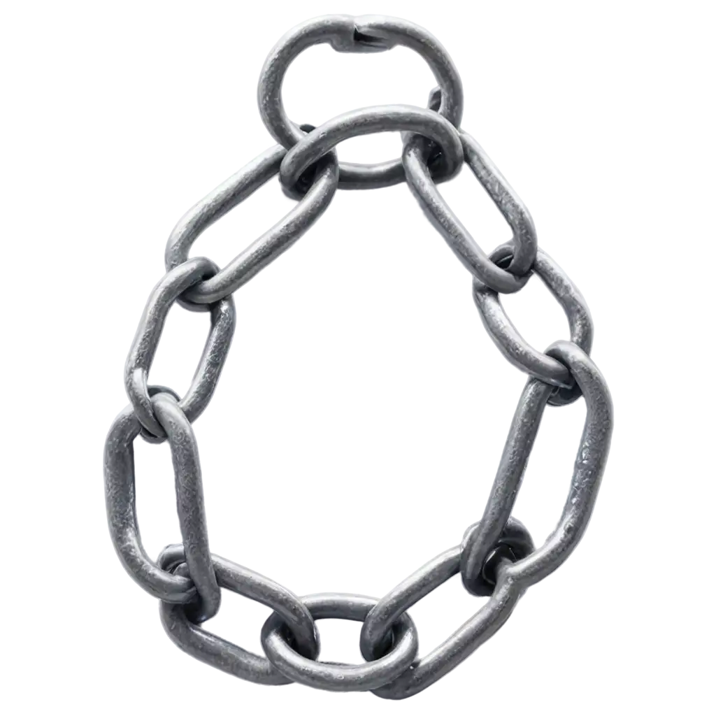 A image of a chain with 3 iron links