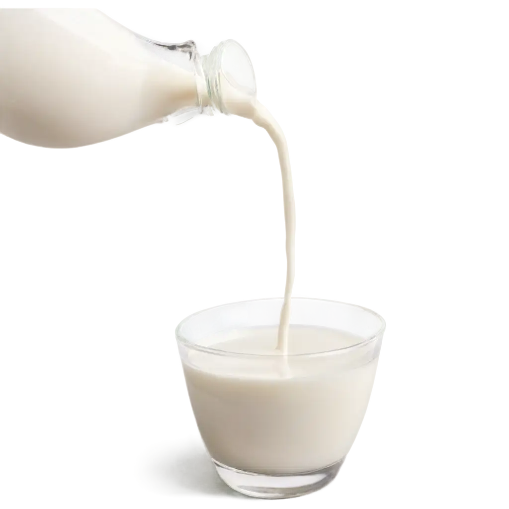 HighQuality-PNG-Image-of-a-Glass-of-Milk-with-Milk-Pouring-In-Perfect-for-Various-Uses