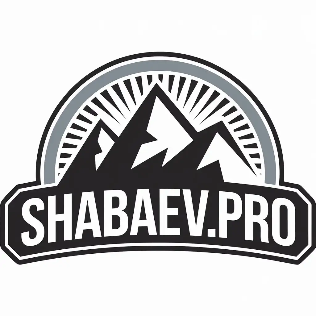 LOGO-Design-for-Shabaevpro-Mountain-Symbolism-with-Finance-Industry-Aesthetics