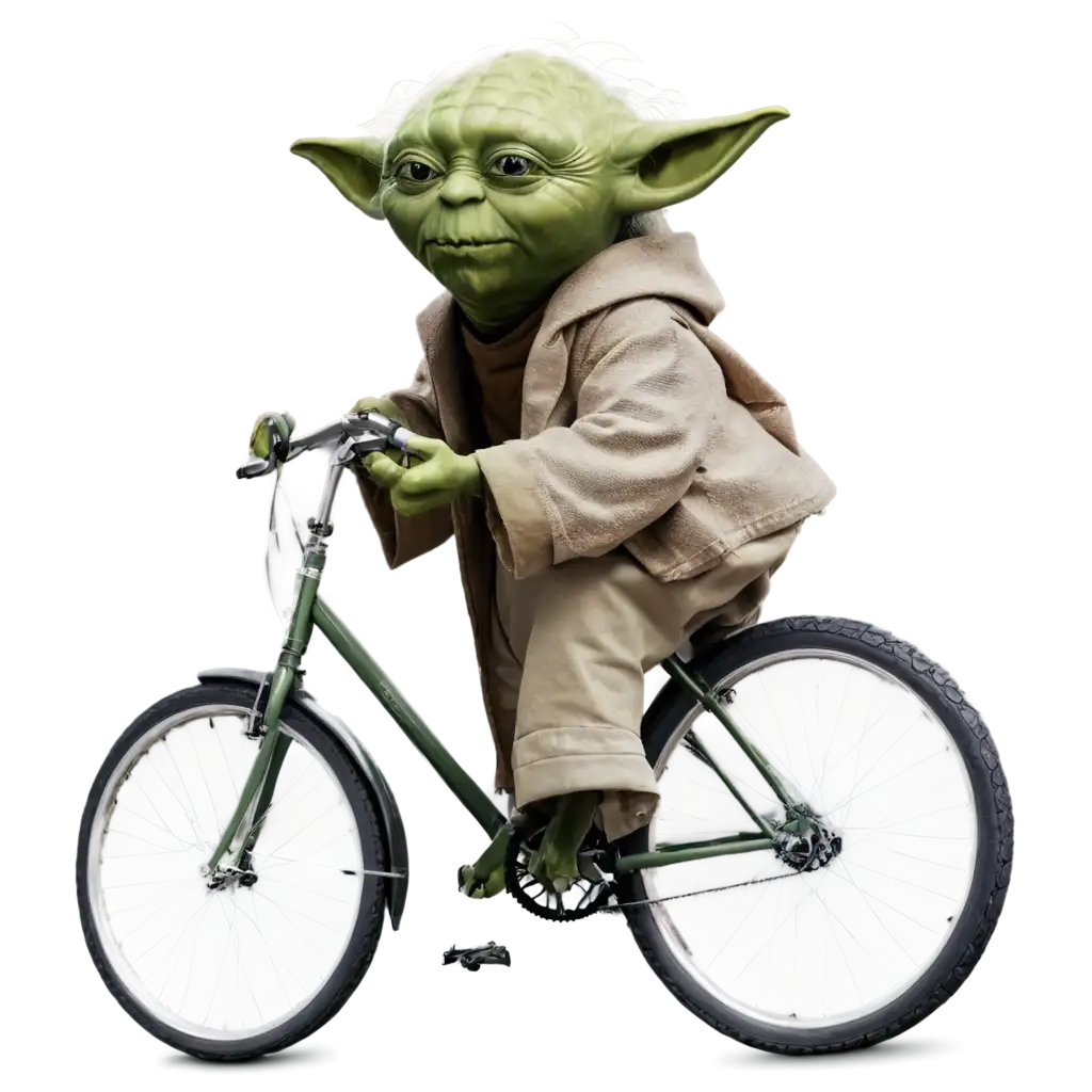 Yoda-Above-a-Bicycle-at-the-Beach-PNG-HighQuality-Image-for-Creative-Projects