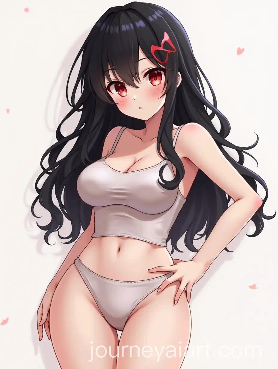 Petite-Anime-Girl-with-Long-Black-Wavy-Hair-and-Red-Eyes