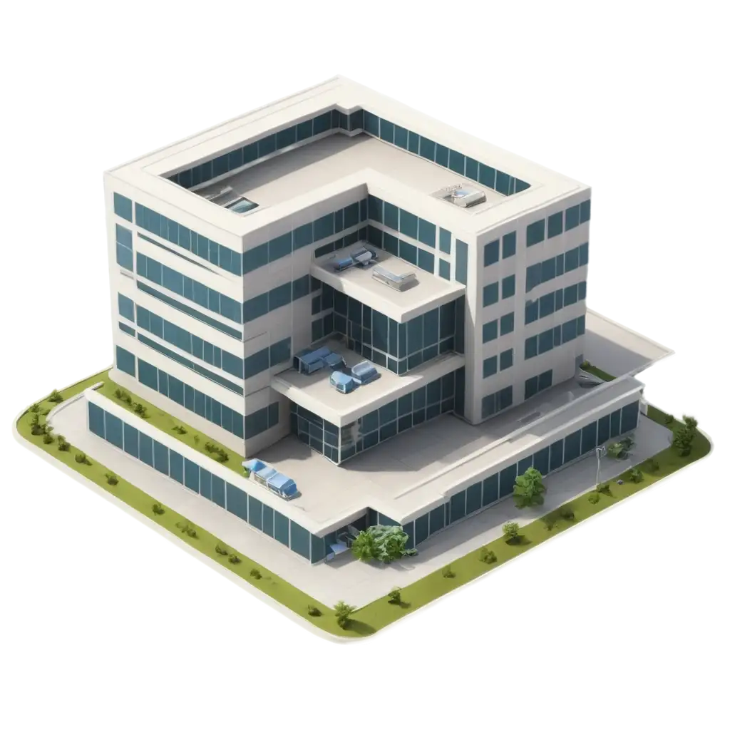 Isometric-Hospital-Building-PNG-Image-3D-Assets-for-Medical-Architecture