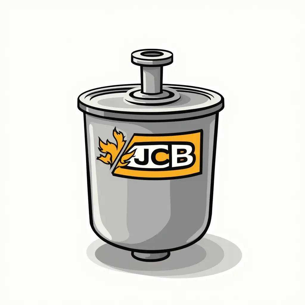 Draw a logo: Fuel filter JCB