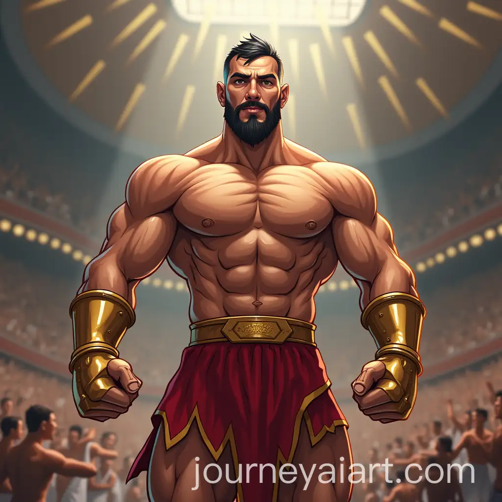 Cartoonish-Iranian-Champion-from-PreIslamic-Era-AR-11