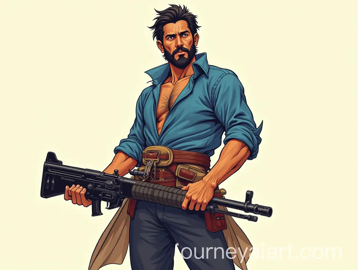 Confident-Buccaneer-Rambo-with-Blunderbuss-Rifle-in-Cinematic-Style