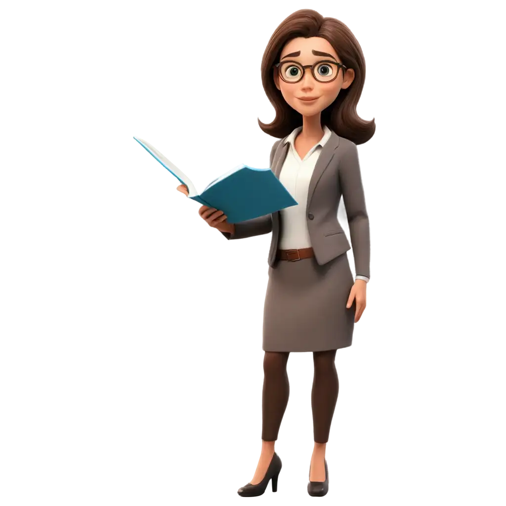 Stylish-Cartoon-Female-Teacher-PNG-for-Educational-and-Creative-Projects