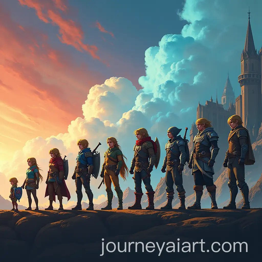 Chronological-Evolution-of-Video-Games-with-Endronnielle-Character-Across-Eras