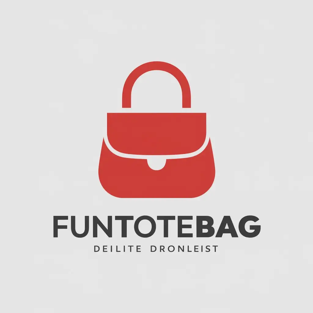 LOGO-Design-for-Funtotebag-Handbag-Icon-in-Vector-Style-on-Clear-Background