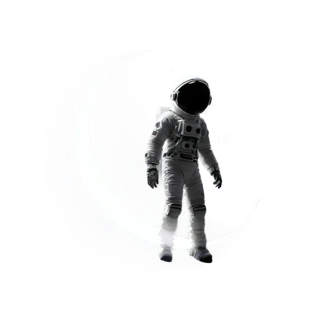 astronot in moon, theme dark