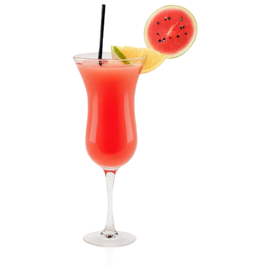 WaterPNG-Image-Optimizationmelon-Cocktail-PNG-with-Lemon-and-Watermelon-Garnish-HighQuality-Image-for-Versatile-Use