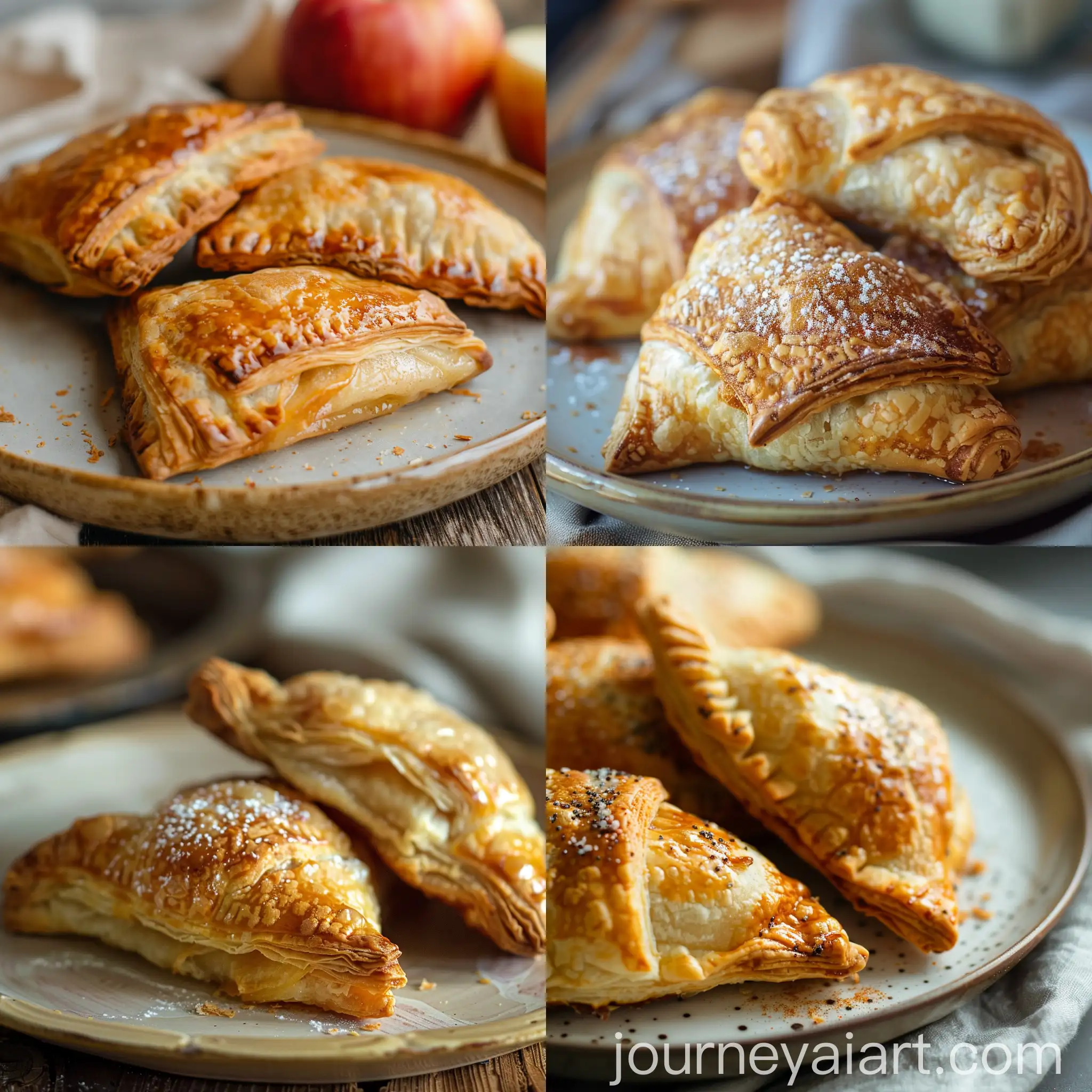 Plate-of-Freshly-Baked-Apple-Turnovers-with-Selective-Focus