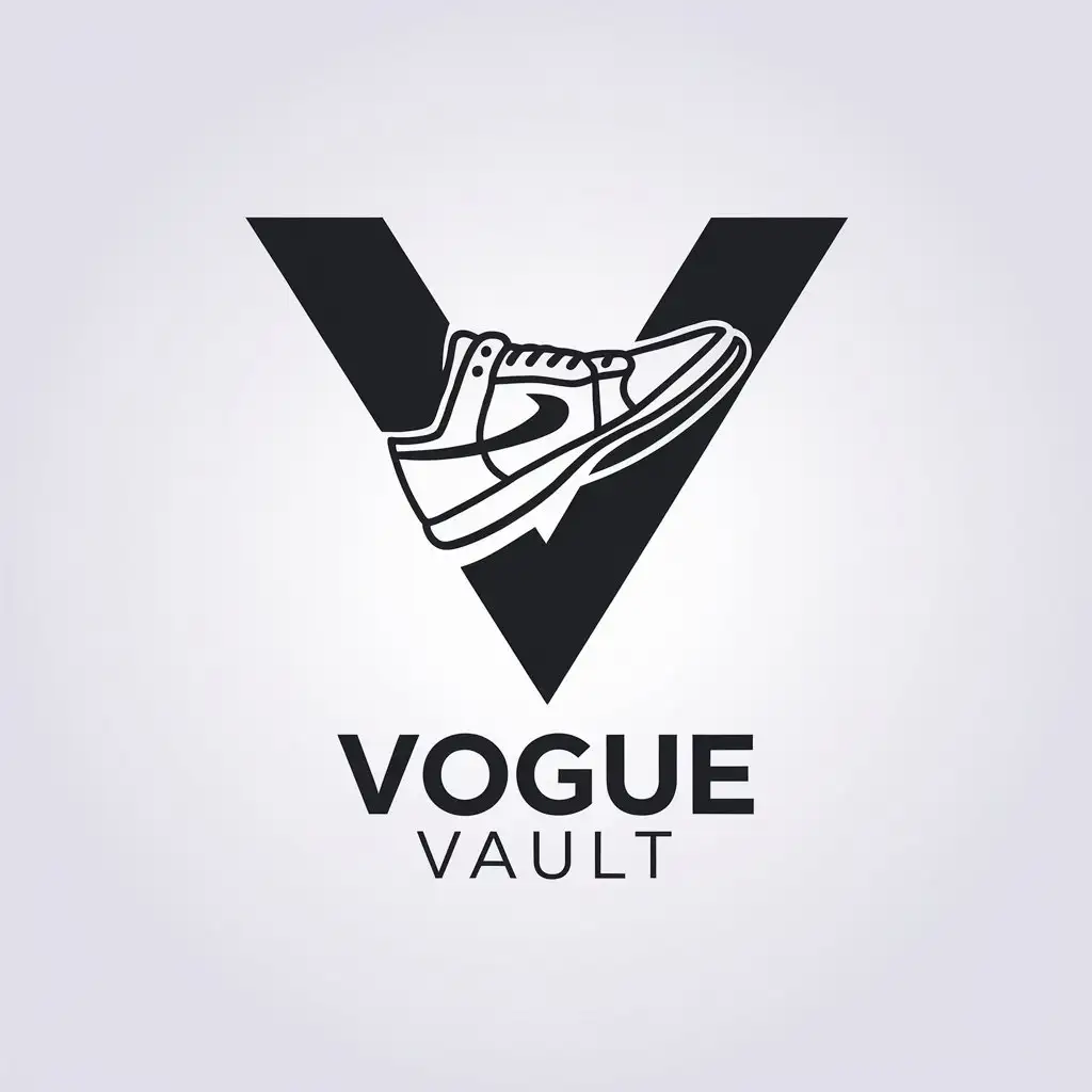 LOGO-Design-for-Vogue-Vault-Minimalistic-Sneaker-Emblem-for-Sports-Fitness-Industry