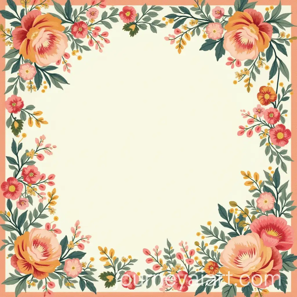 Pastel-Floral-Tapestry-Yardage-Print-with-Cream-Background-and-Border