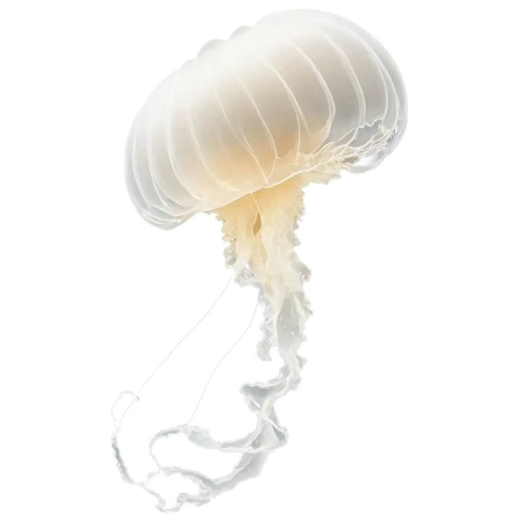 HighQuality-PNG-of-a-Majestic-White-Jellyfish-in-the-Sea-for-Stunning-Visuals