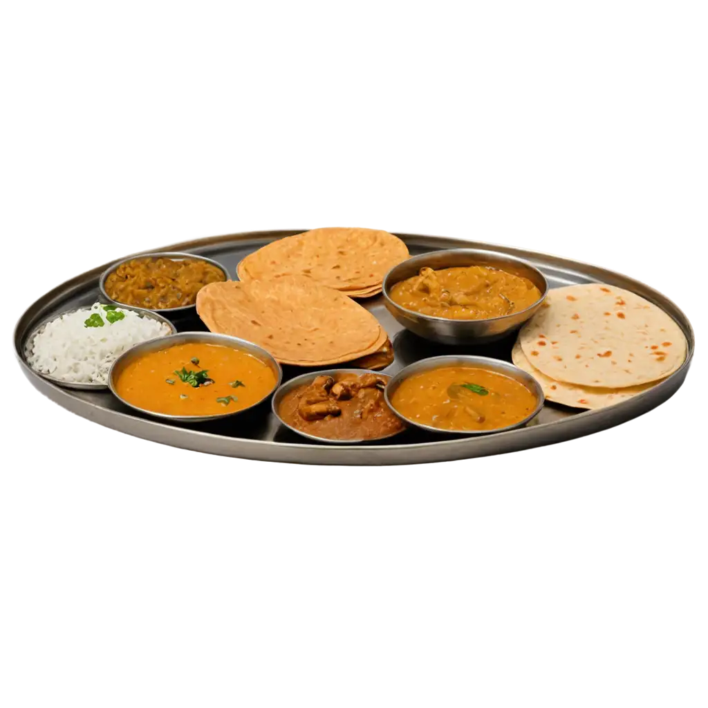 Delicious-Indian-Thali-PNG-Featuring-Paneer-Sabji-Jeera-Rice-Dal-and-More