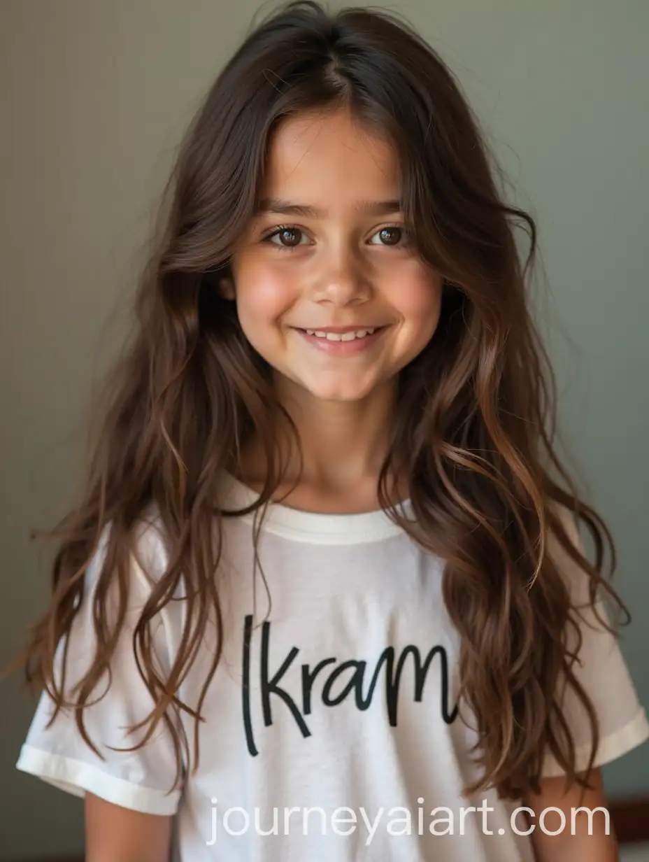 Young-Girl-Wearing-Shirt-with-Ikram-Text-Design