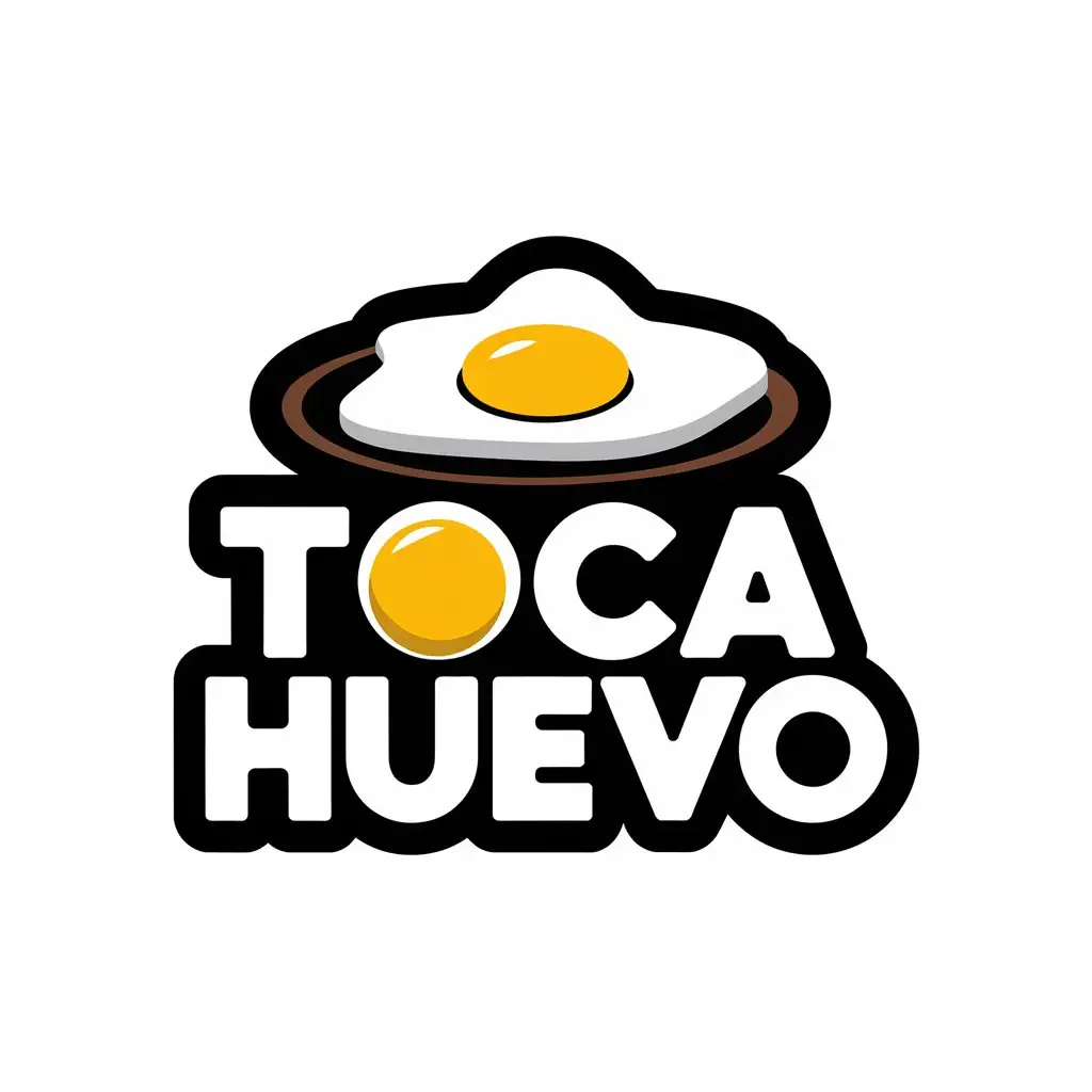 LOGO Design for TOCA HUEVO Modern and Bold Fast Food Restaurant Logo