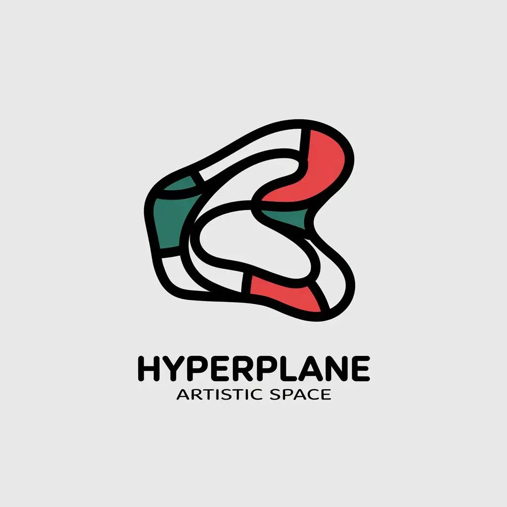 LOGO-Design-for-Hyperplane-Artistic-Space-Sculptural-Curves-in-Mondrian-Colors