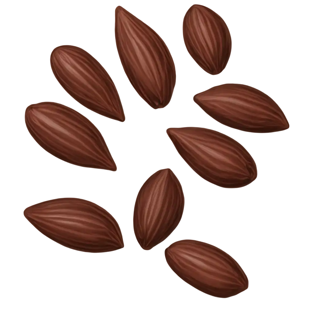 Almonds-with-Chocolate-Doodling-PNG-Image-for-Creative-Design-Projects