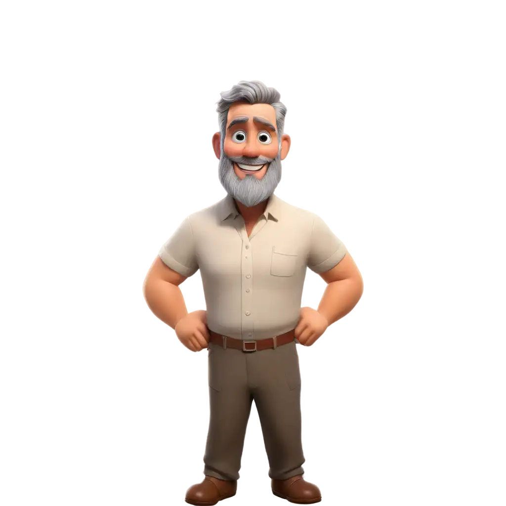 PNG-Image-Big-and-Beardy-Massage-Therapist-in-DisneyPixar-Cartoon-Style