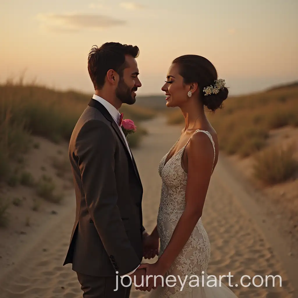 Stylish-Couple-Getting-Married-in-Wes-AndersonInspired-Scene