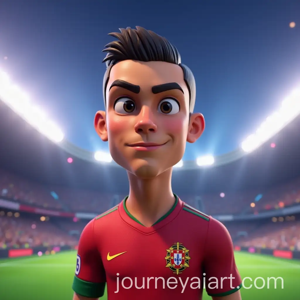 FortniteStyle-Cristiano-Ronaldo-in-Portuguese-Soccer-Uniform-3D-Render-in-Galactic-Stadium