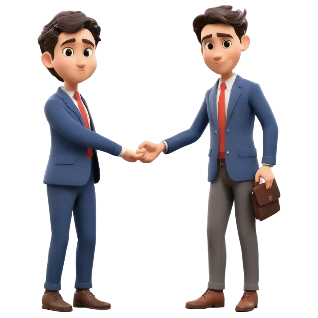 Cartoon-Image-Illustration-of-a-Person-Shaking-Hands-PNG-Format-for-HighQuality-Clarity