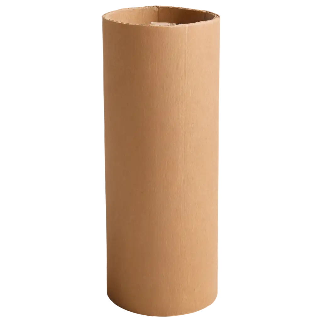 Cardboard-Cylinder-with-Ball-on-Top-PNG-Image-for-Creative-and-Professional-Use