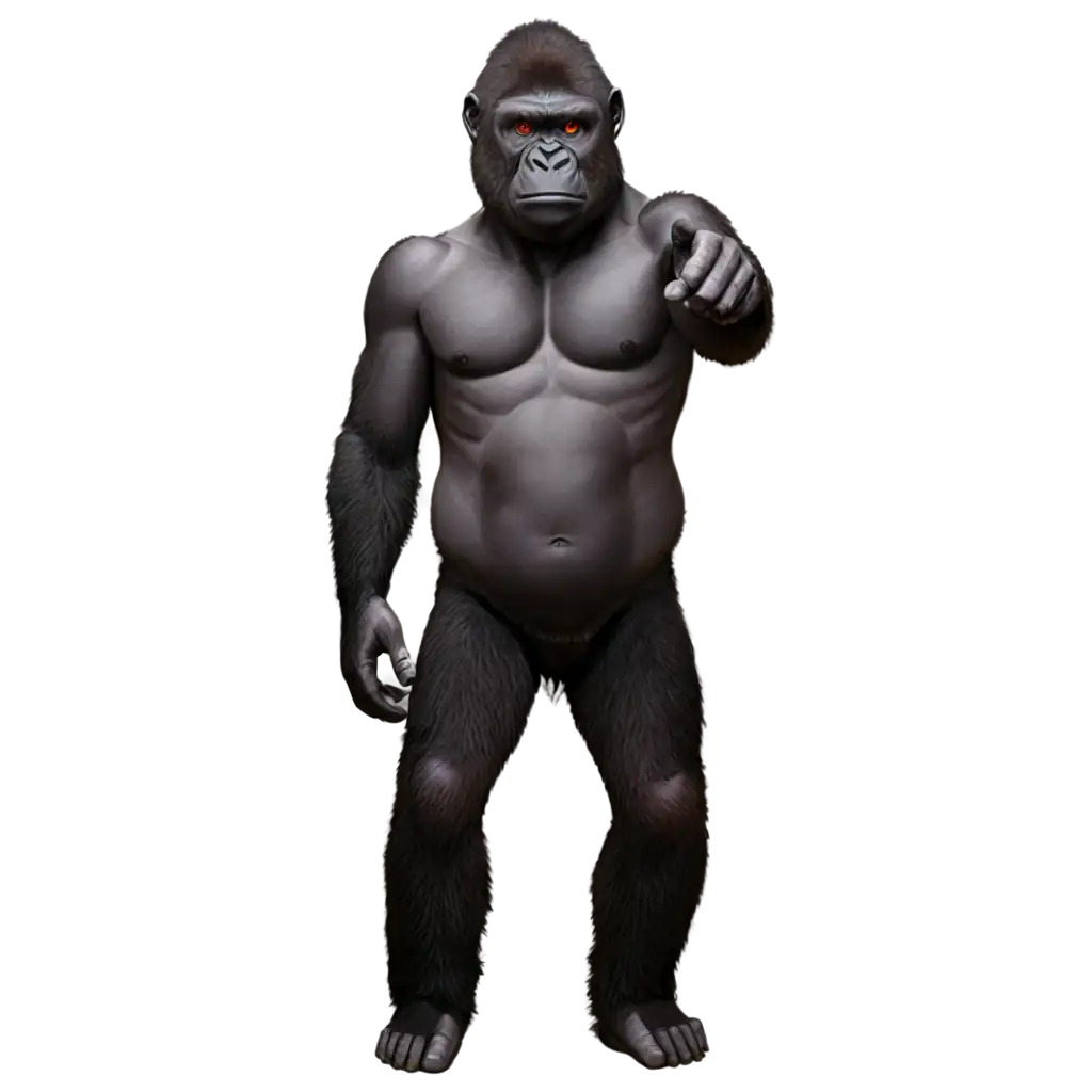 HighQuality-PNG-Image-of-a-Gorilla-for-Diverse-Applications