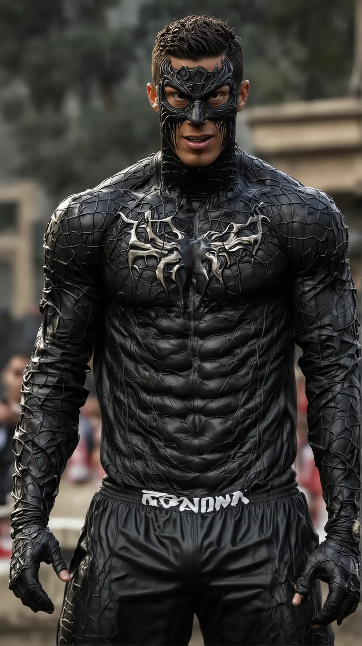 Cristiano Ronaldo as Venom in Spain