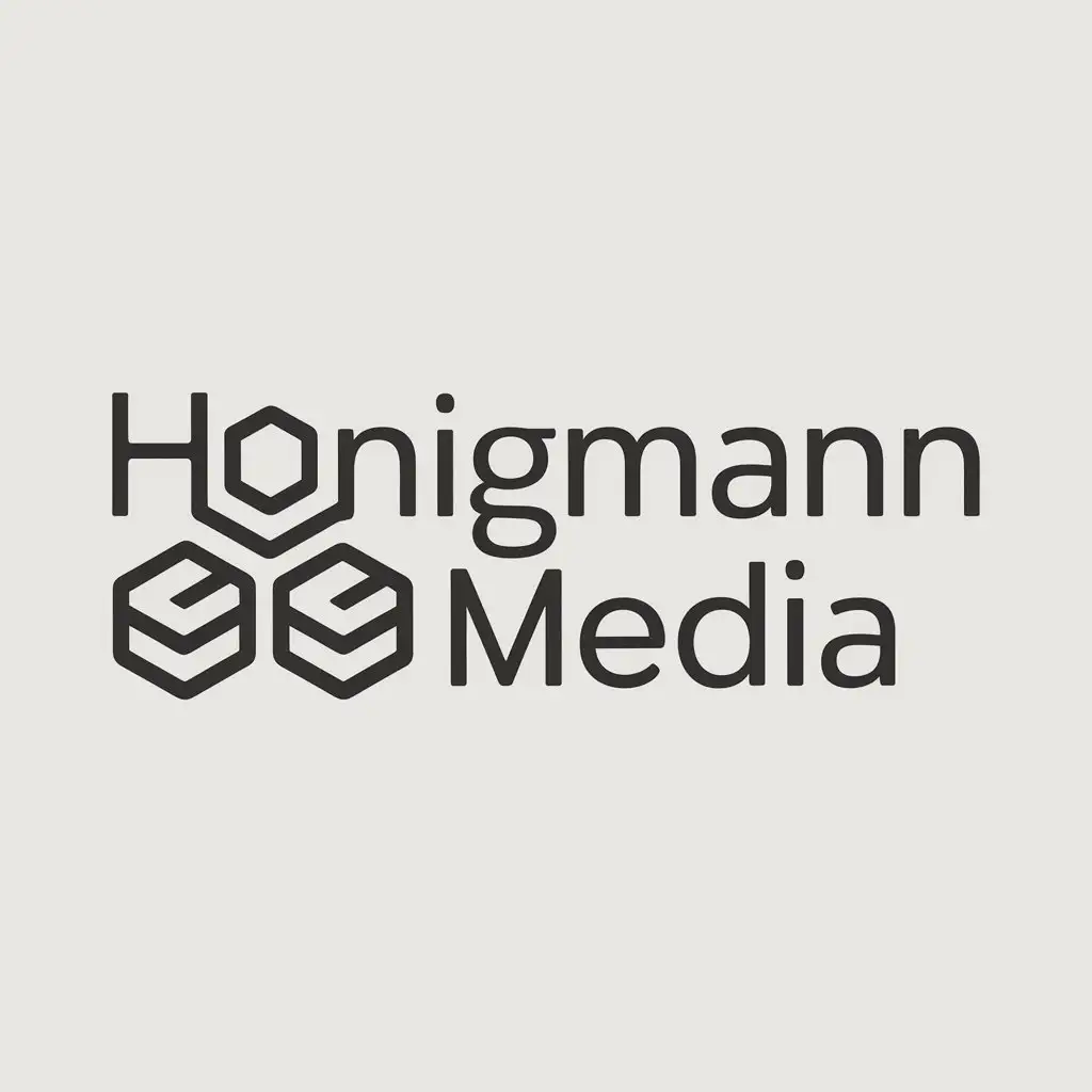 LOGO Design for Honigmann Media Vector with Waben Symbol for Internet Industry