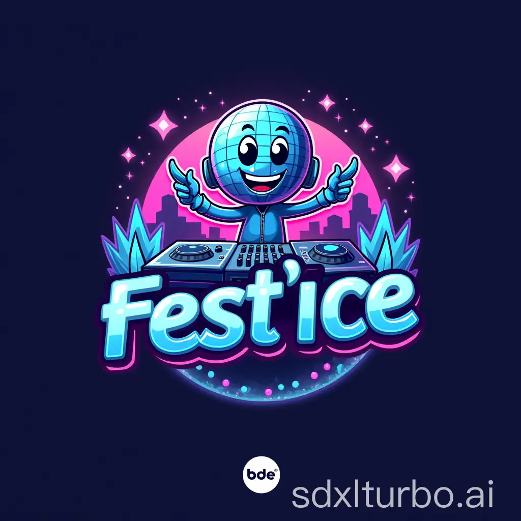 FestIce-Logo-with-Disco-Ball-DJ-Scene