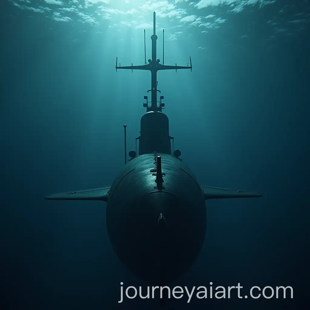 Submarine-Underneath-Destroyer-with-Visible-Propellers