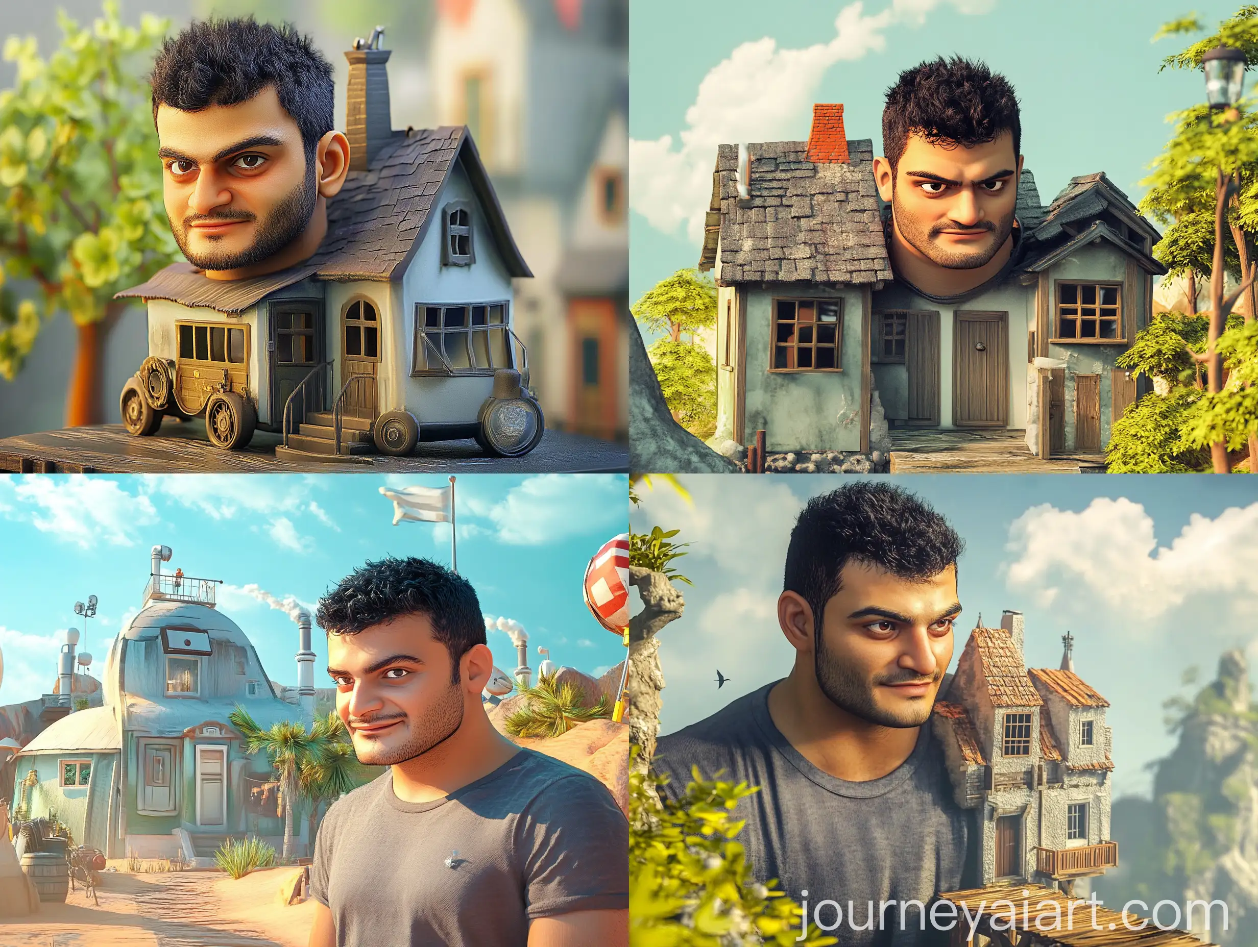 Colorful-3D-Cartoon-Concept-Art-Creation