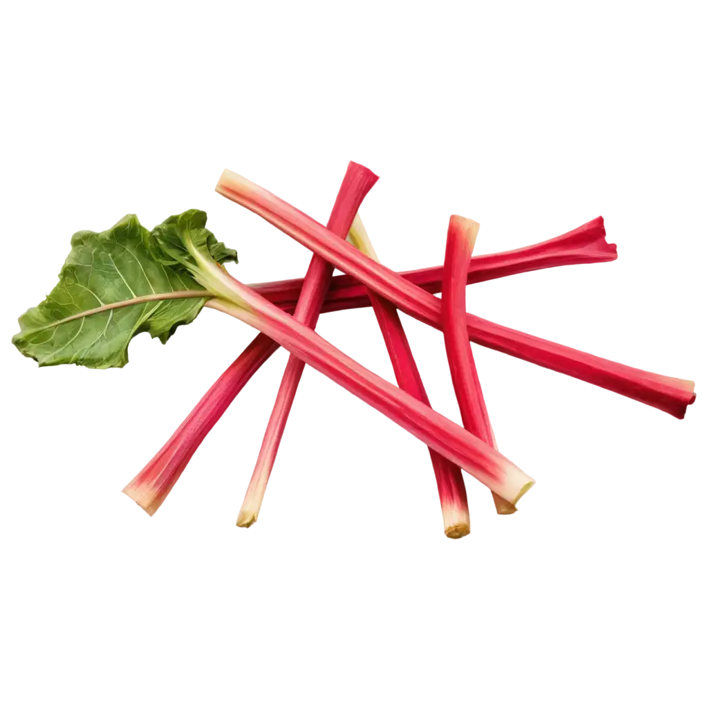 HighResolution-PNG-of-Vibrant-Red-Rhubarb-Stalks-and-Fresh-Organic-Vegetables-Perfect-for-Culinary-and-Food-Photography-Projects