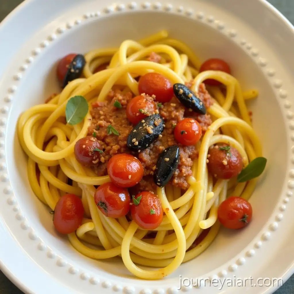 Bigoli-con-Cozze-e-Pomodorini-Arrosto-A-Delicious-Pasta-Dish-with-Mussels-and-Roasted-Cherry-Tomatoes