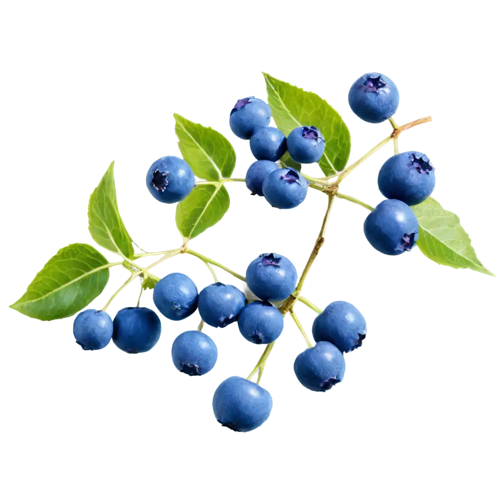 blueberry (fruit) of blue color