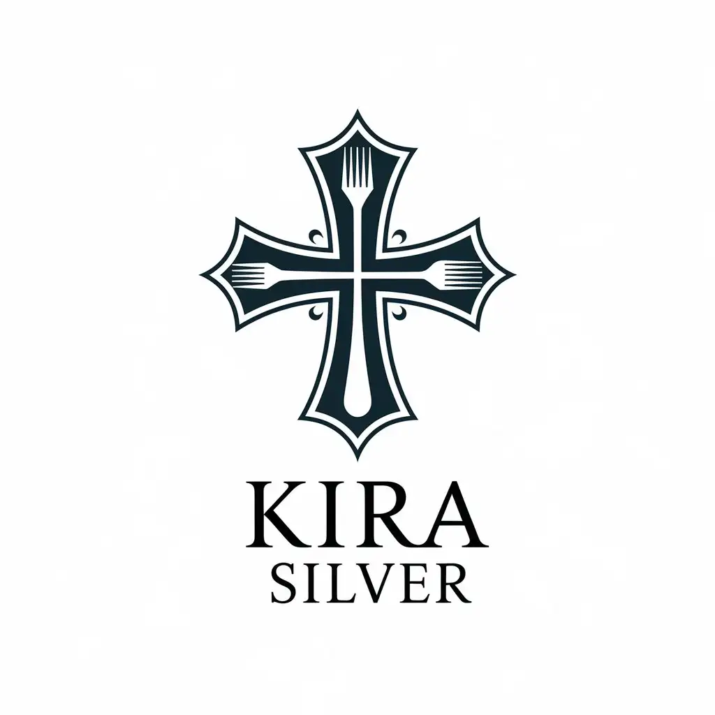 LOGO-Design-for-Kira-Silver-Gothic-Jewelry-and-Silverware-with-Elegant-Dark-Aesthetics