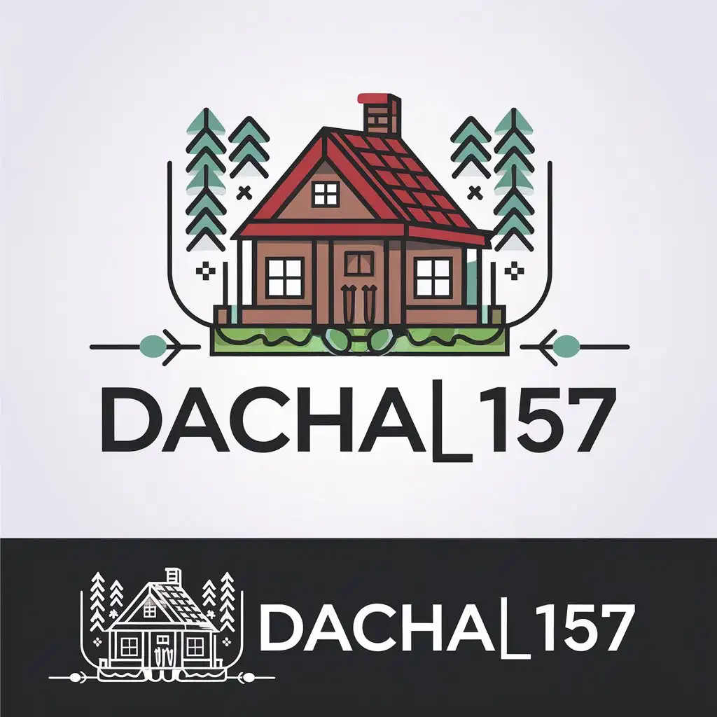 a vector logo design,with the text "DACHA_157", main symbol:DACHA_157,complex,be used in Home Family industry,clear background