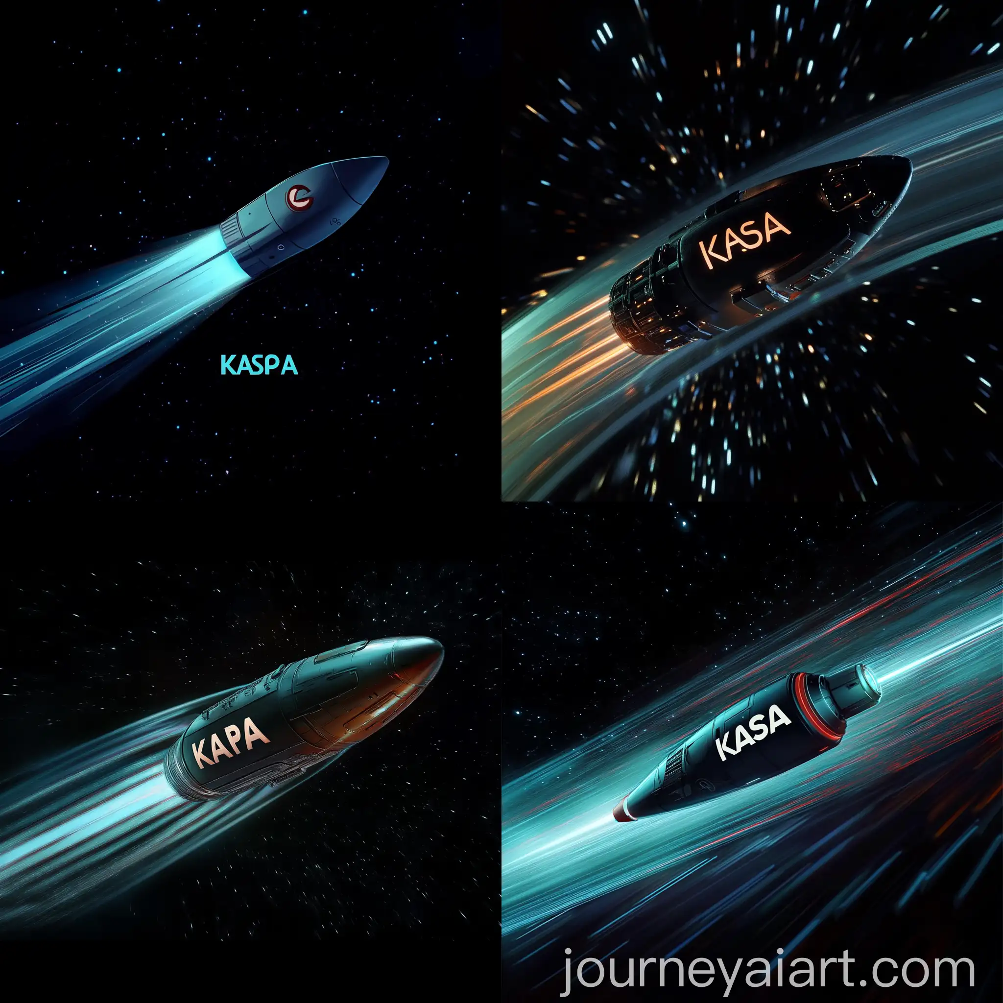 KASPA-Space-Ship-Journey-to-Destination