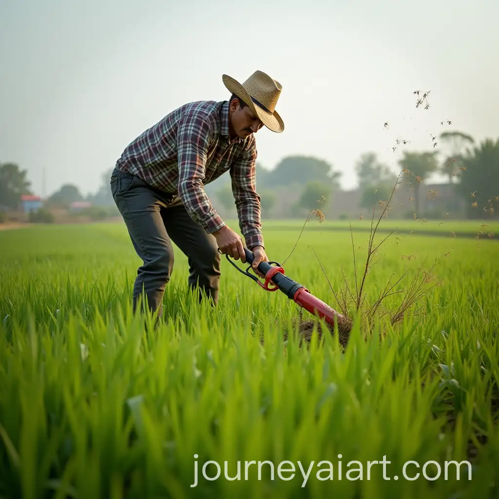 Farmer-Cutting-Grass-in-a-Lush-Field