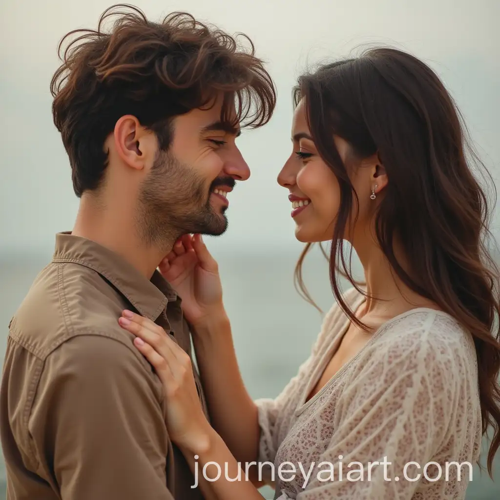 Man-and-Woman-Holding-Hands-While-Browsing-Together