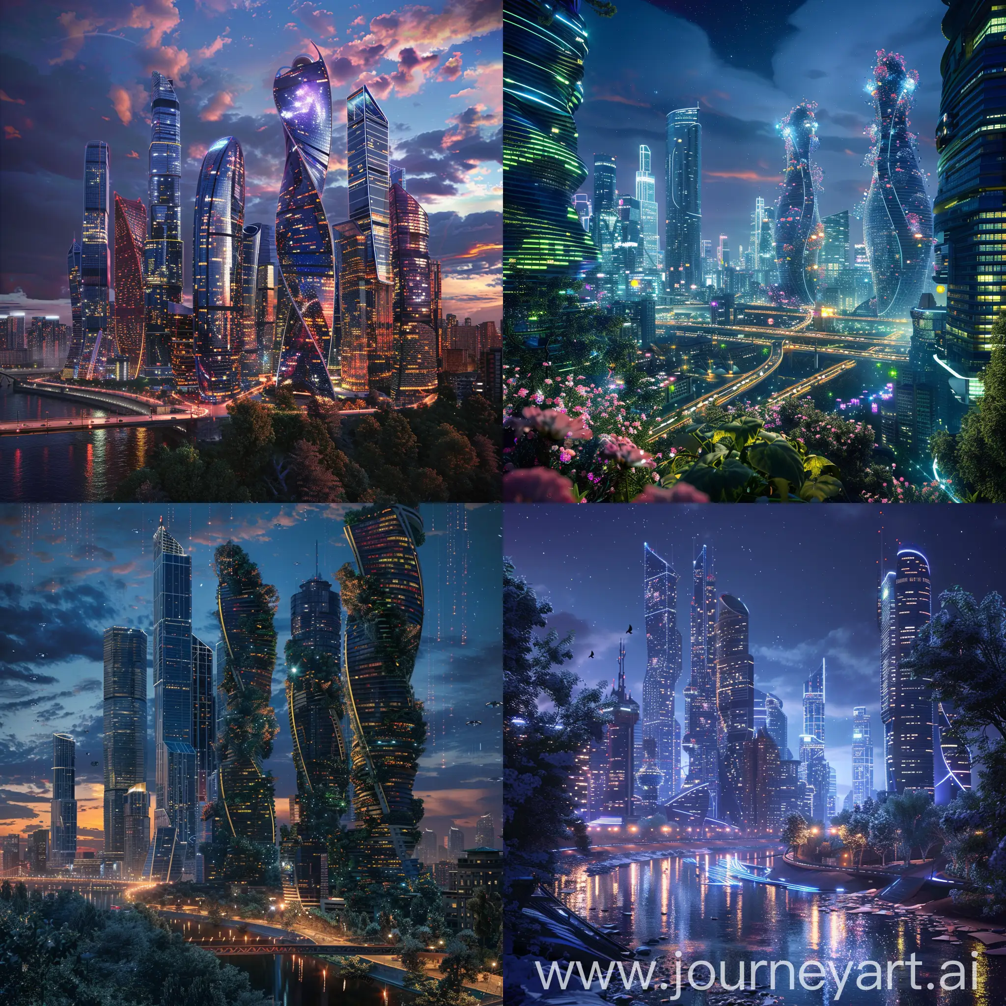 Futuristic-Moscow-Skyline-with-Nanotechnology-Infusion-at-Night