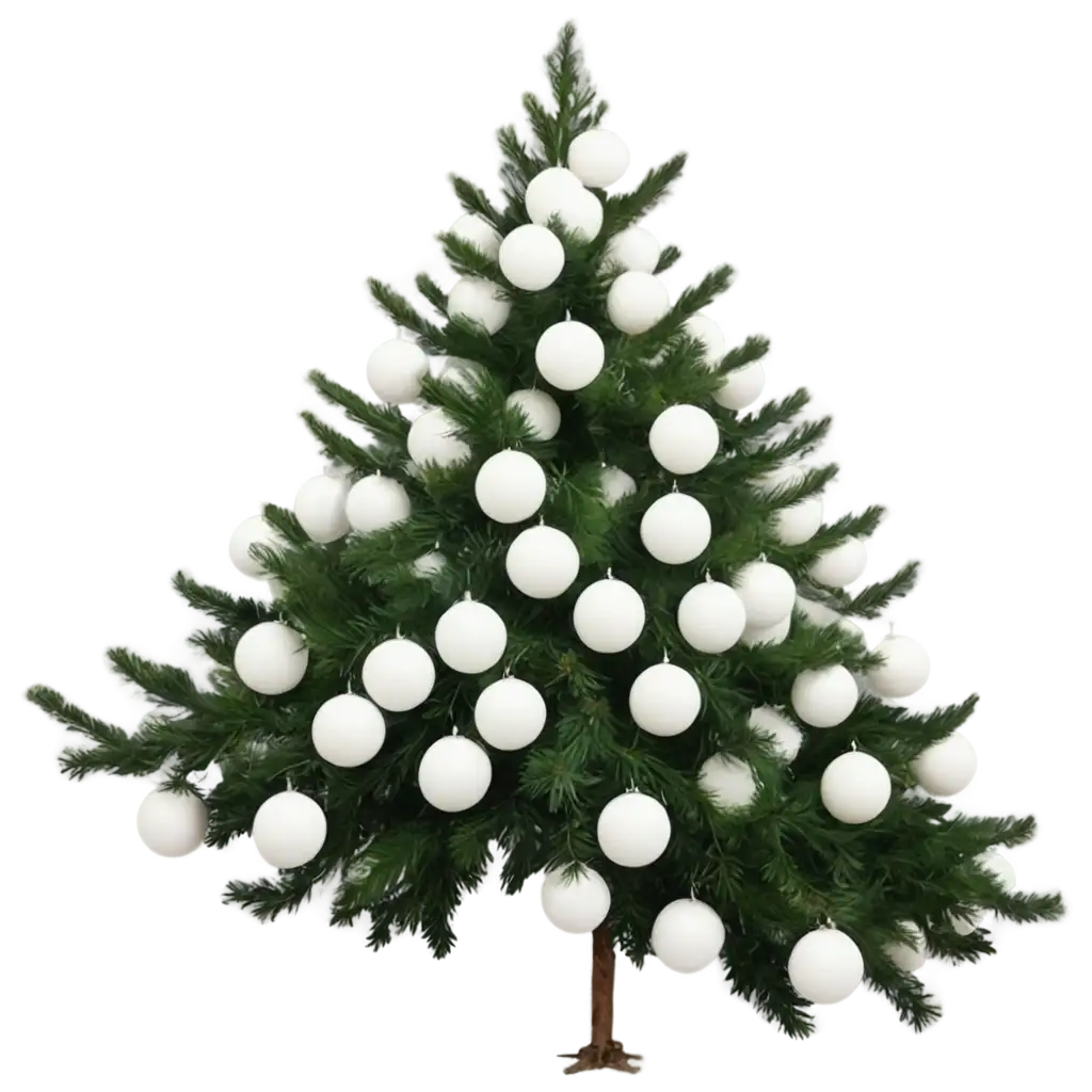 Artificial-Fir-Tree-with-White-Balls-PNG-HighQuality-Transparent-Christmas-Tree-Image