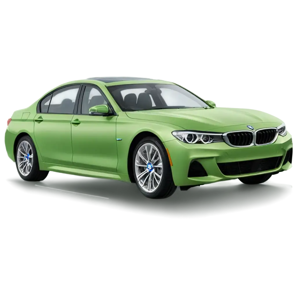 HighQuality-PNG-Image-of-a-Green-BMW-Car-for-Various-Applications