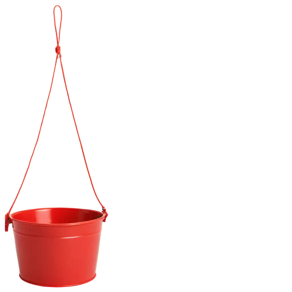 Red-Small-Bucket-PNG-Image-HighQuality-Transparent-Image-for-Various-Uses